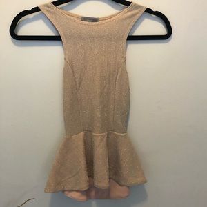 Women’s shimmer peplum top